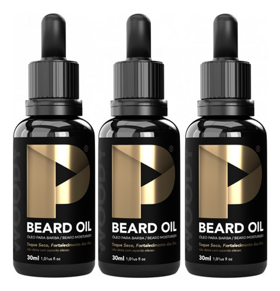 Óleo Para Barba Play Barber 30ml Woody Conta Gostas 3 Unidad 0