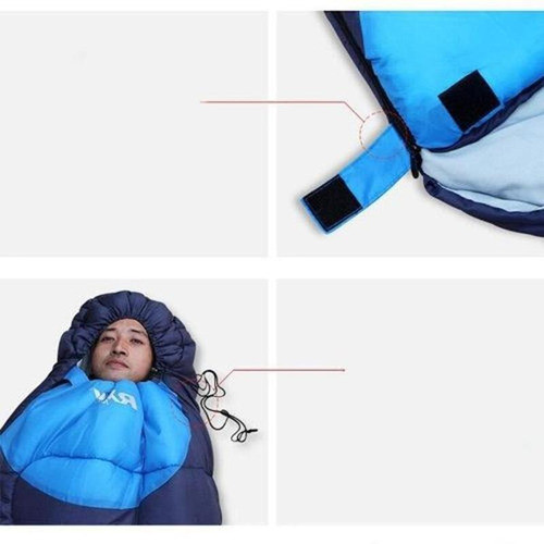 Bolsa De Dormir -10°c Capucha Funda Camping Acolchada Trekk 1