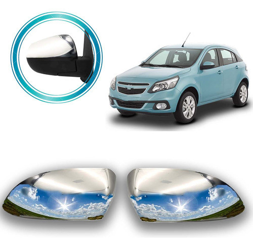 Kit Aplique Capa Retrovisor Croma Espelhado Montana G2 2012 0