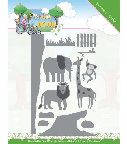 Scrapbooking Troqueles Cortantes Yvonne Animales Zoo 0