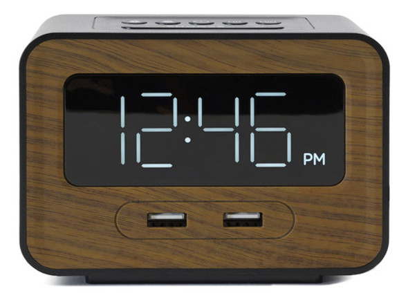 Lumoday Reloj Despertador Digital De Doble Carga Usb De Colo 0