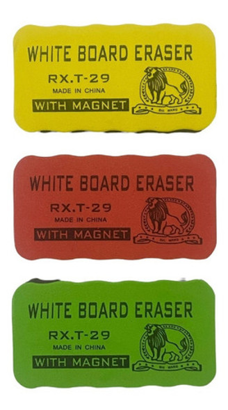 Apagador Lousa Quadro Branco Eva E Magnético - 3 Unidades 0