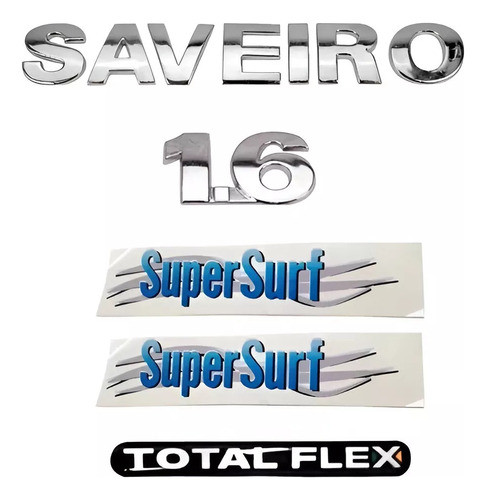 Kit Emblemas Saveiro 1.6 G4 0