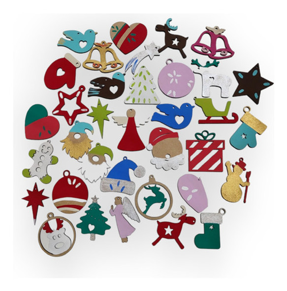 Adornos Navidad Colgantes Mdf Pintados Papa Noel Pack X100un 0 Adornos Navidad Colgantes Mdf Pintados Papa Noel Pack X100un 0