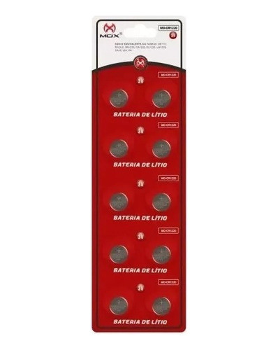 Bateria Pilha Litio Cr1220 Cartela 10 Uni. 0