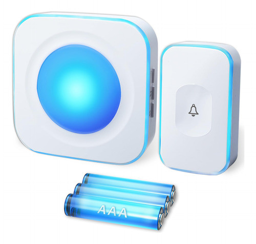 Timbre Inalmbrico Para Puerta, 1200ft, Batera, Flash, 1 Botn 0