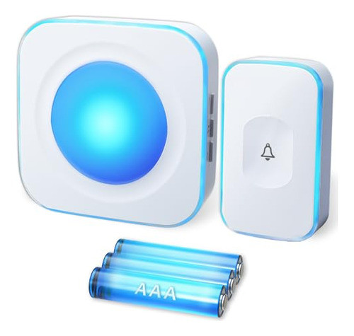 Timbre Inalmbrico Para Puerta, 1200ft, Batera, Flash, 1 Botn 1