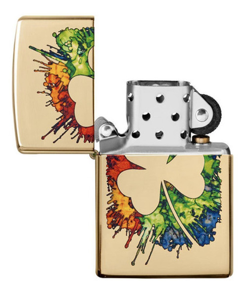 Encendedor Zippo Original 49125 Graffiti Clover Microcentro 1