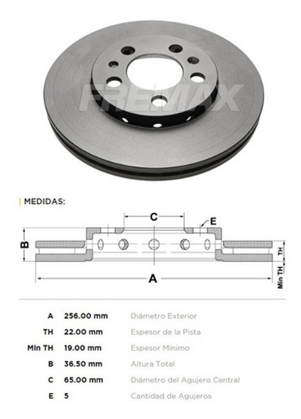 Kit De Frenos Discos Y Pastillas P/ Volkswagen Suran 1