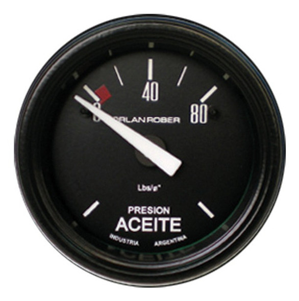 Manómetro Aceite Eléctrico Negro 52mm Orlan Rober 616 H 80 0