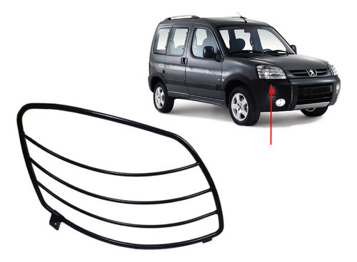 Rejilla Protector Optica Peugeot Partner 2010 2011 Derecha 0