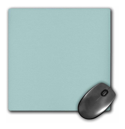 3drose Llc 8 x 8 x 0.25 inches Mouse Pad, Plain Menta Azu 0