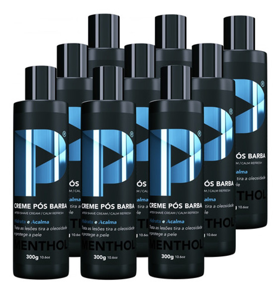 Creme Pós Barba Play Barber 300g Menthol Barbearia Com 9 Und 0