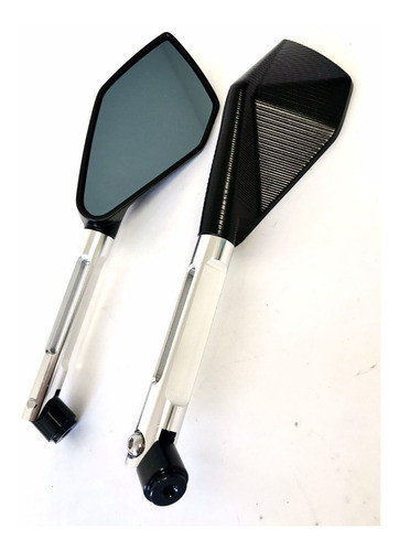 HT Rizoma Tomok CNC Silver Mirrors