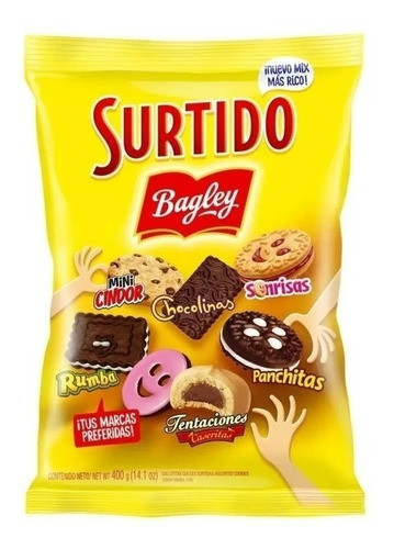 Galletitas Surtido Bagley X10 Uni - Oferta-full7x24 0