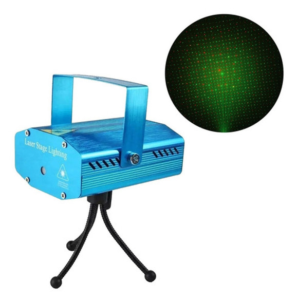 Mini Laser Audioritmico - Efecto Lluvia Estrellas Verde Rojo 0