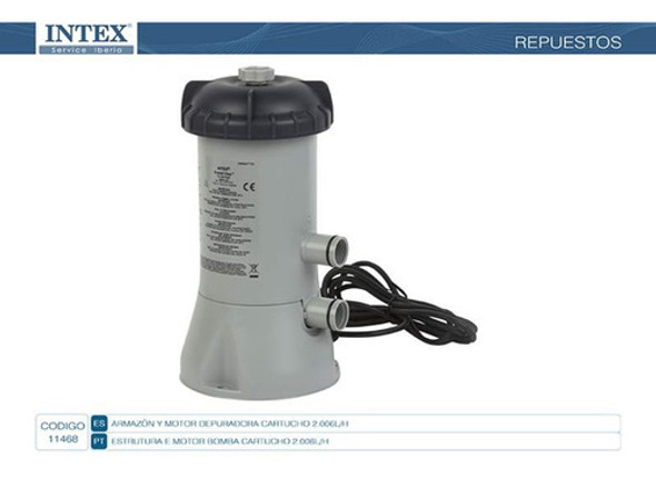 Carcaza P/ Bomba Intex (11468) Con Motor 2006 Lts/h 1
