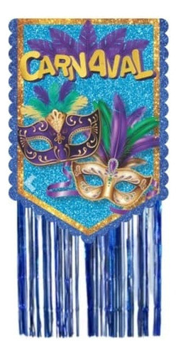 Enfeite Decorativo Painel Carnaval Papel Fitilhos 0