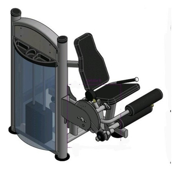 Projeto Para Fábricar Cadeira Flexo /extensora Conjugado 0
