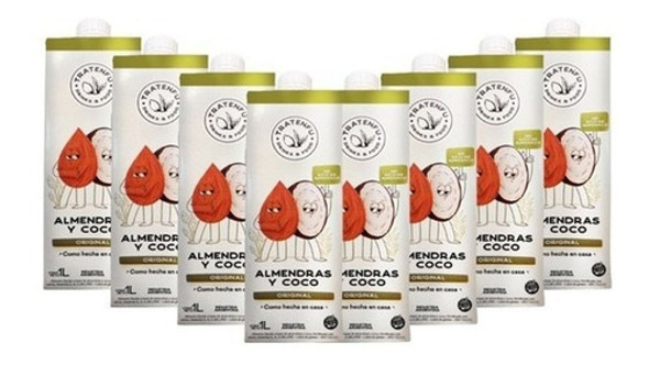 Leche De Almendras Con Coco Tratenfú Pack 8 X 1 Lt 0
