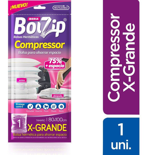 Iberia Bolzip Bolsa Hermetica Compressor X-grande X1 0