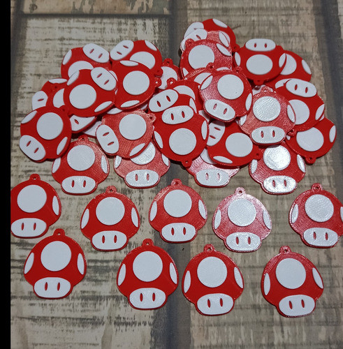 Llaveros 3d Set X10 Personaje Toad Champiñon De Mario Bros 1