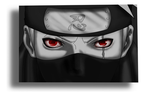 Cuadro  Naruto, Hatake Kakashi 08 30x40 Mdf Memoestampados 0