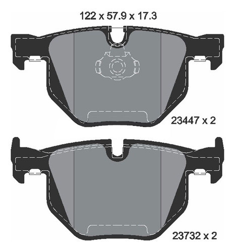 Pastilha Traseira Textar Bmw X5 Xdrive 2007-2013 Série E70 1