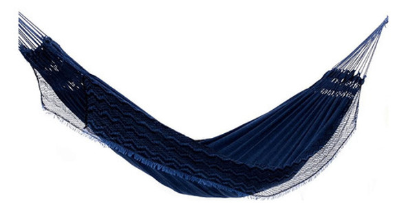 Rede De Dormir Jeans Mesclado Azul Com Preto 0
