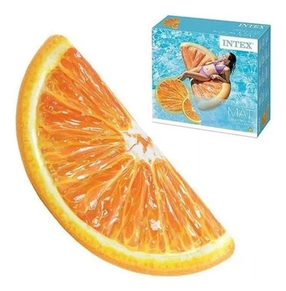 Colchoneta Flotante Inflable Para Pileta Gajo Naranja 0