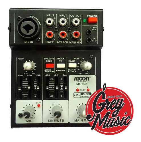Consola Moon De 3 Canales Audio Promc302 Con Usb 0