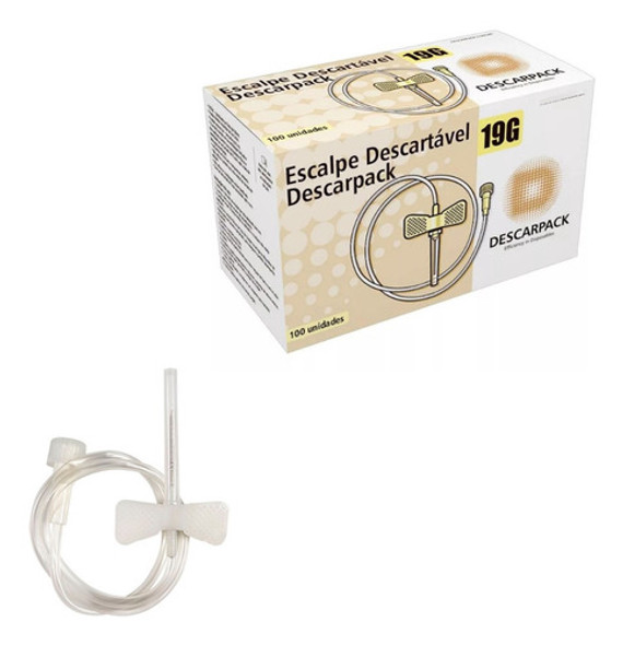 Scalp Dispositivo Infusão Intravenosa 19g C/100 Descarpack 0