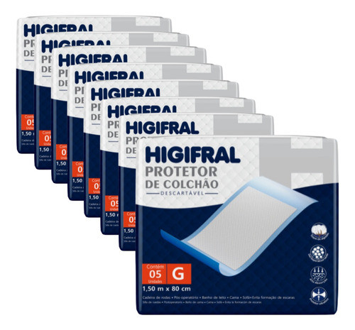 Kit Protetor De Colchão Descartável Higifral Atacado 40 Unid 0