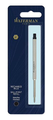 Carga Para Caneta Esferográfica Waterman Preta F 0