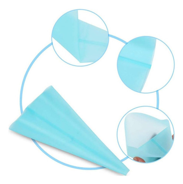 Manga De Silicona Reulizable 35cm + 6 Picos Y Acople Reposte 1