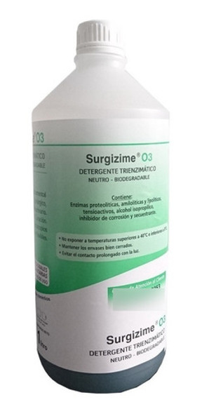 Detergente Trienzimático Surgizime Para Instrumental 1 Litro 1