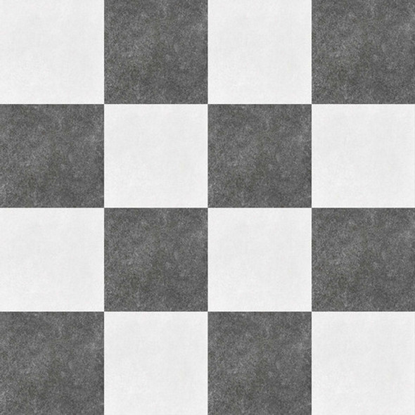 Pocelanato Cementicio Blanco Negro Damero Exterior 57,7x57,7 0 Pocelanato Cementicio Blanco Negro Damero Exterior 57,7x57,7 0