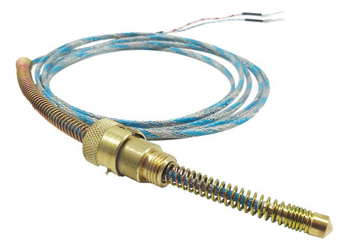 Termopar Tipo J Ponta De 8mm C/ Adaptador Cabo 3 Metros 0