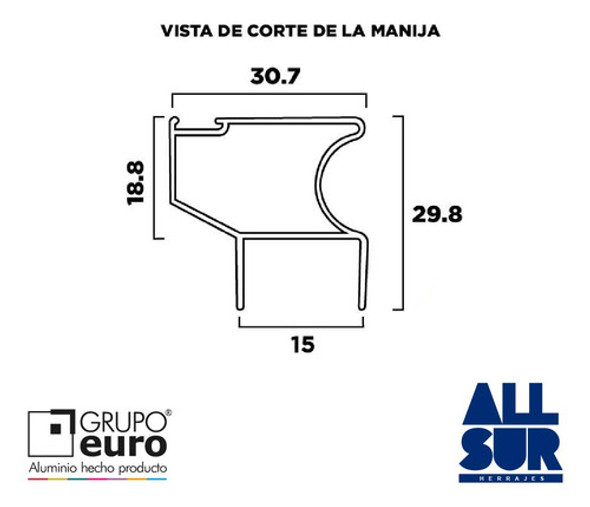 Kit Puerta 2.6mts Frente Placard Corredizo Aluminio Classic 1 Kit Puerta 2.6mts Frente Placard Corredizo Aluminio Classic 1