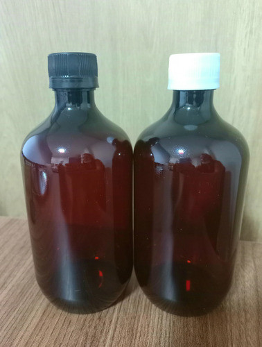 Botella De Pet Ambar De 500ml Con Tapa (pack Por 10) 1