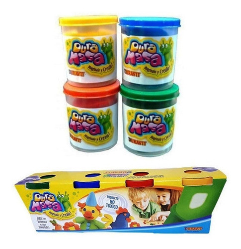 Masa Plastilina Modelar Duravit 4 Potes Palermo Z Norte 0