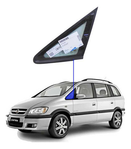 Vidro Óculo Fixo Dianteiro Esquerdo Zafira 2001 A 2012 0