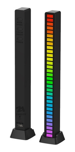 Barra Luz Led Audioritmica  Rgb Gamer Tiktok Stream 21import 0
