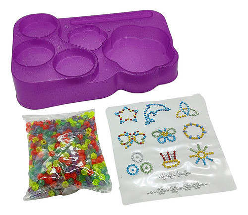 Juego Para Hacer Pulseras Y Tatuajes Infantil Brillantina 0