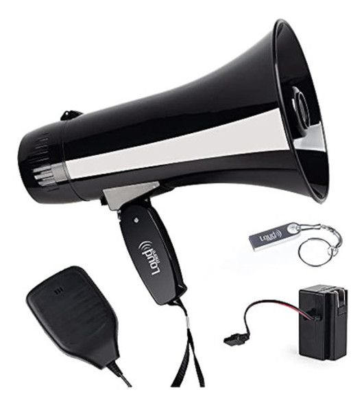 Loudmore Altavoz De Megáfono Portátil De 35 W Con 0