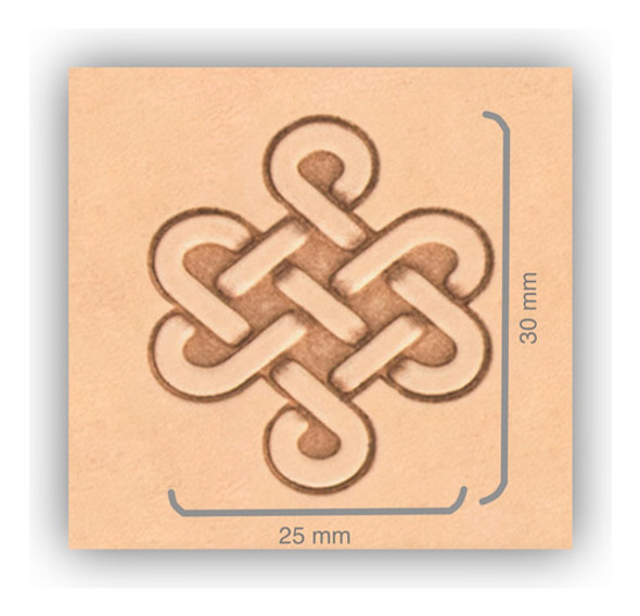 Cincel 3d Punzón Cuño Para Cuero Talabarteria Art Cn03004 0