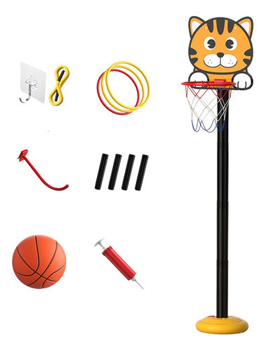 Conjunto De Cesta De Basquete Dobrável Para Cesta De Tigre 0