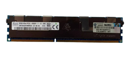 Memória Hp 32gb 4rx4 Ddr3-1066 Rdimm 628975-081 632205-001 @ 0