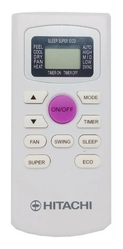 Control Remoto Aire Acond Para Tcl Hitachi Tecla Violeta 819 0