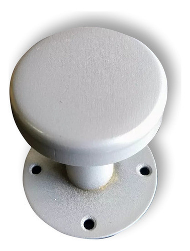 Manija Picaporte Pomo Fijo Para Puerta Color Aluminio 0